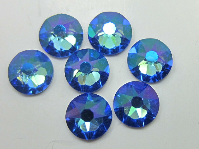 72 pcs. 20ss SAPPHIRE GLACIER BLUE FLATBACK European Rhinestones